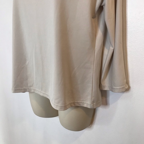 Set of 2 New York & Company Basic Shirts Black Beige Layering Blouse XL - Picture 4 of 15